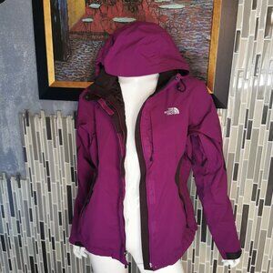 The North Face Hy vent Purple Heavy Hooded Jacket Women's Size M The North Face